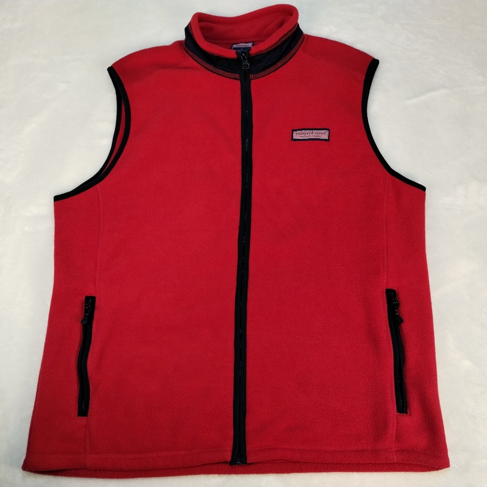 Vineyard Vines polyester fleece vest size large